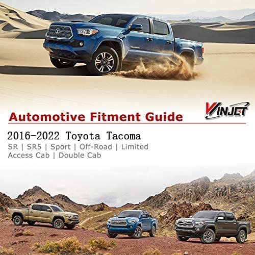 Winjet Off Road Series For 2016-2022 Toyota Tacoma Drl Led Tail Lights Rear Assembly With Turn Signal Brake Drl Plug And Play