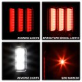Acanii Sequential Signal For Red 2007-2017 Jeep Wrangler Full Led Tail Lights L R Assembly W Super White Reverse