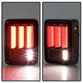 Acanii Sequential Signal For Red 2007-2017 Jeep Wrangler Full Led Tail Lights L R Assembly W Super White Reverse