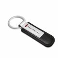 Ipick Image For Lincoln In Red Navigator Silver Metal Plate Black Pu Leather Strap Key Chain Keychain Official Licensed