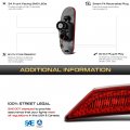 Vipmotoz Front Full Led Rear Side Marker Lights Compatible With 2009-2014 Nissan Cube Chrome Housing Red Lens Direct