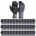 Safety Work Gloves Microfoam Nitrile Coated Seamless Knit Nylon For Home Improvement Water Repellent Ambidextrous Breathable 36 