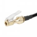 X Autohaux Black Car Flexible Tire Inflator Hose With Locking Air Chuck 0 31 Outer Diameter By 9 84 Long 5 16-32 Quick Fittings