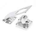 U 117204 Door And Gate Safety Hasp Hinge Latch With Keyed Twist Knob Chrome Finish 3 75 In Includes Two Keys Screws 