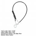 X Autohaux 2pcs Rear Tailgate Cables Lift Gate Support Straps Pickup For Hpx815e M-gator Te4x2 M159508