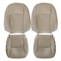 Driver Passenger Bottom Top Lean Back Perforated Leather Seat Cover Tan For Lexus Es350 Sedan 2007 2008 2009 2010 2011 2012 