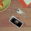 Graphics More Rectangle Central Florida Secondary Logo Keychain In Chrome Plated Metal
