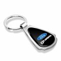 Ipick Image For Ford F350 Black Dome Chrome Metal Teardrop Key Chain Keychain Official Licensed