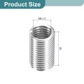 100pcs Helical Threaded Inserts M6-1x3d 304 Stainless Steeled Socket Thread Repair Insert For Plastic Wood Threaelical Threaded