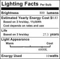 Edearkar Par20 Flood Light Bulb 10w 100w Equivalent Daylight White 6000k 800 Lumens E26 Base Indoor Outdoors Weatherproof