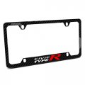 Ipick Image Made For Honda Civic Type R Black Real Carbon Fiber 50 States License Plate Frame