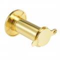 Uxcell Door View Solid Brass 220-degree Viewer Peephole With Cover For 1-1 2 To 2-1 4 Inch Thick Doors Polished Gold Finish 3