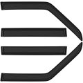 Side Window Deflectors For 1984 To 2001 Jeep Cherokee Outside Mount Rain Guards With Smoked Tint And Adhesive Tape 4 Piece Set 