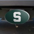 Michigan State Block S Oval Tow Trailer Hitch Cover Plug Insert
