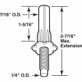 Prime-line Mp6707 Steel Bi-fold Door Bottom Pivot 2 Pack