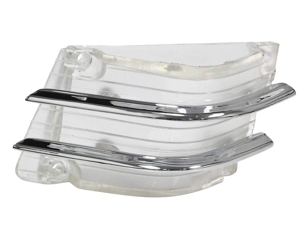 Auto Krafters Compatible Replacement For Backup Lamp Lens Clear With Chrome Bars Lh 1965 Comet Sedan Hardtop Convertible