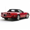 Convertible Soft Top For 1986-1993 Chevy Chevrolet Corvette C4 2 Door W Plastic Window Replacement Cor86989 Che5156165 Black 