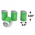Permit Fishing Valve Stem Caps For Tire Rim Wheel Aluminum Green