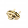 Uxcell 1 Set Oval Purses Twist Lock 33mm X 19mm Clutches Closures For Diy Bag Making Light Gold