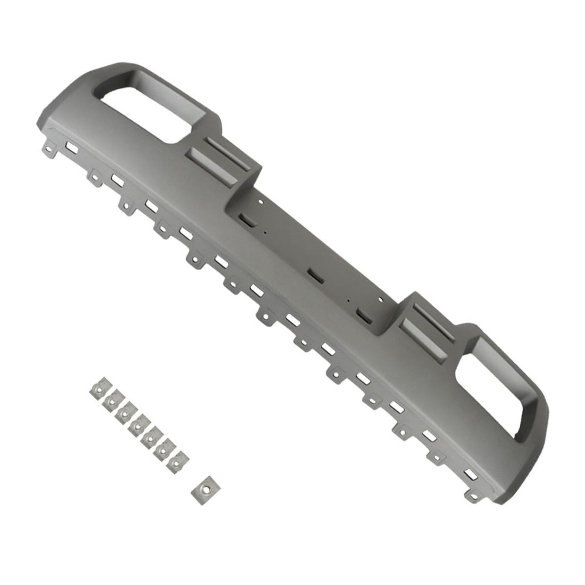 Front Bumper Mid Section Skid Plate Replacement For 2014 2015 Sierra 1500 Silvery Plastic Lower Direct