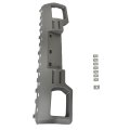Front Bumper Mid Section Skid Plate Replacement For 2014 2015 Sierra 1500 Silvery Plastic Lower Direct