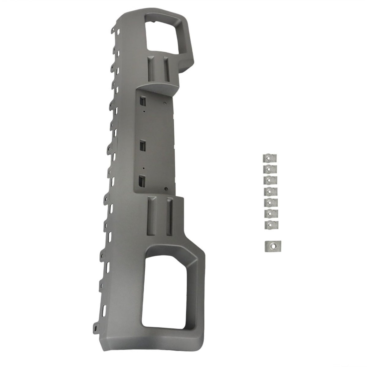 Front Bumper Mid Section Skid Plate Replacement For 2014 2015 Sierra 1500 Silvery Plastic Lower Direct
