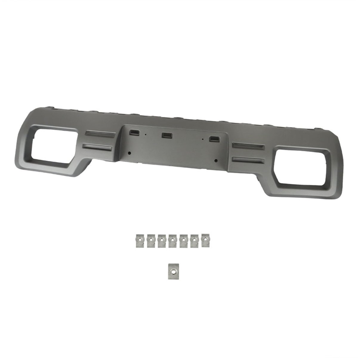 Front Bumper Mid Section Skid Plate Replacement For 2014 2015 Sierra 1500 Silvery Plastic Lower Direct