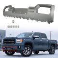 Front Bumper Mid Section Skid Plate Replacement For 2014 2015 Sierra 1500 Silvery Plastic Lower Direct
