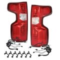 Tail Lights Assembly Rear Brake Lamps For Chevy Silverado 1500 2019 2023 And 2500hd 3500hd 2020 Halogen Type Left Right Pair 