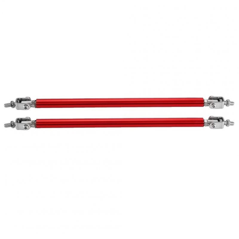 Front Splitter Support Rods 1 Pair 20cm Car Bumper Bar Strut Modification Rod Red