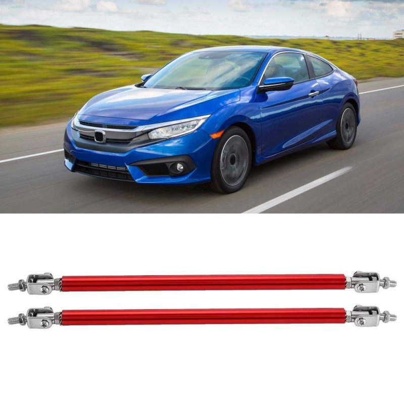 Front Splitter Support Rods 1 Pair 20cm Car Bumper Bar Strut Modification Rod Red