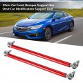 Front Splitter Support Rods 1 Pair 20cm Car Bumper Bar Strut Modification Rod Red