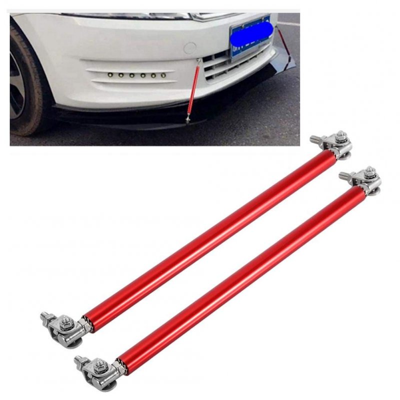 Front Splitter Support Rods 1 Pair 20cm Car Bumper Bar Strut Modification Rod Red