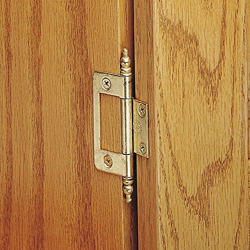 Brass Plated Nonmortise Hinges 11 16 X 7 8 3 Pair
