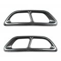 Carbon Fiber Rear Cylinder Exhaust Pipe Protect Cover Trims Fit For Honda Accord 2018-2021 