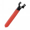 Uxcell Collet Chuck Wrench Spanner For Er20m Clamping Nut Milling Machine Lathe Holder Tool With Red Non-slip Handle 2pcs