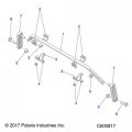 Polaris Snowmobile Sway Bar Black Genuine Oem Part 5264094-329 Qty 1