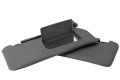Autoguru Sunvisors 2pc Cover Leather Made For Acura Rsx 2002-2006 Gray 