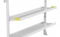 Van Equipment 34737410 Folding Shelf End Caps 2 Piece With Mounting Hardware Universal Fit 