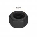Uxcell 5 8-11 Unc Hex Nuts Carbon Steel Grade 8 Black Oxide Hexagon Nut For Screw Bolt 2 Of Pack