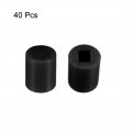Uxcell 40pcs Tactile Push Button Switch Caps 6x7mm For Micro Black