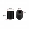 Uxcell 40pcs Tactile Push Button Switch Caps 6x7mm For Micro Black