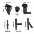 X Autohaux Front Windshield Washer Nozzles Kit With 2 Meters Hose And 3 Connectors Ford Fusion Mercury Milan Cadillac Cts For