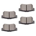 Rear D537 Ceramic Disc Brake Pad Set With Hardware For Acura Honda And Suzuki 4 Pieces Model 066513 