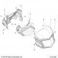 Polaris Atv Pod-hdlt Frt Sp Stlth Gray E95ag Genuine Oem Part 5453000-804 Qty 1
