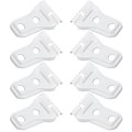8 Pack Door Hinge Cover Trim For Jeep Wrangler Jl Jlu And Gladiator Jt 2018 2019 2020 2021 2022 2023 White Exterior Accessories 