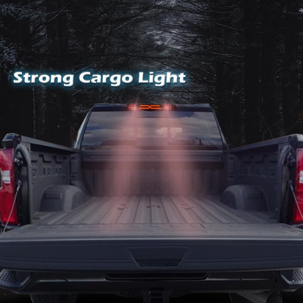 Led 3rd Brake Light X Type For Ford F150 2004 2005 2006 2007 2008 High Mount Rear Stop With Red Lens And Black Housing