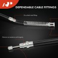 A-premium Rear Driver And Passenger Side Parking Brake Cable Assembly Compatible With Chevrolet Gmc Models Silverado 1500
