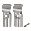 Uxcell T Pipe Clamp Connector 4pcs Structural Chain Link Fence Stainless Steel Corner Fitting End Rails Fit Od 1 Inch 25mm