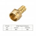 Uxcell Brass Hose Barb Fitting Connector 12mm X G1 2 Male Pipe Adapter 2pcs